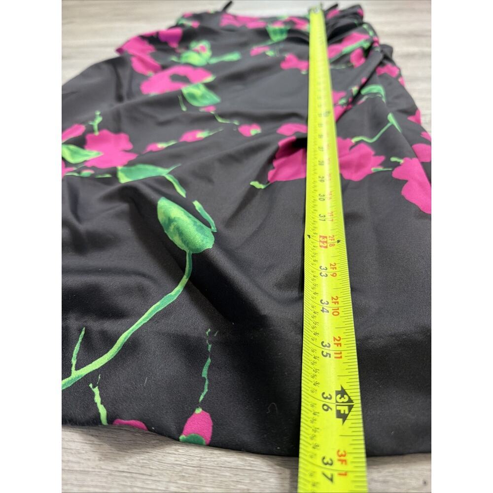 NWT Milly Stain Floral Midi Dress Strap Size 4 Slit, zip adjustable Straight nk - Picture 4 of 9